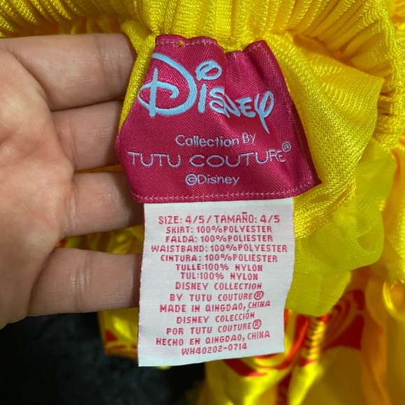 Disney Collection by Tutu Couture 2 pc set BELLE- 4/5T - Picture 8 of 9